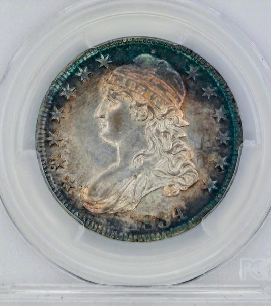 1834 Capped Bust Half Dollar MS-62 PCGS (Large Date, Small Letters)