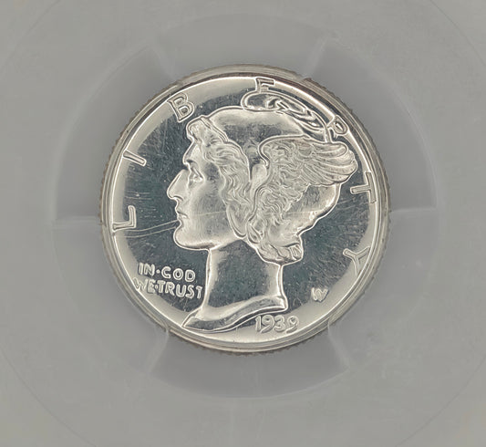 1939 Mercury Dime PR-65 PCGS CAC