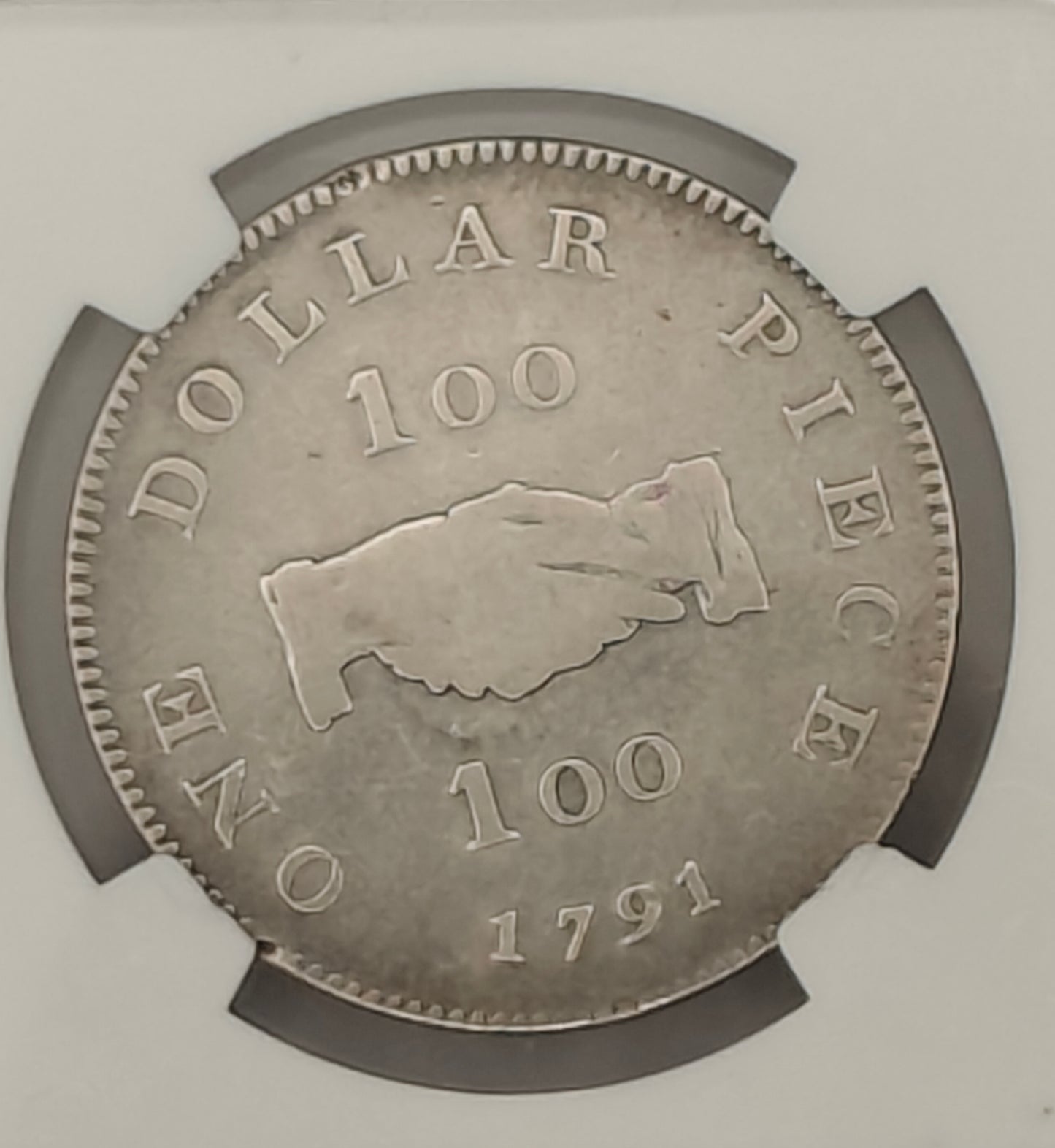 1791 Sierra Leone CO $1 Silver - Value as '100' FIne-15 NGC