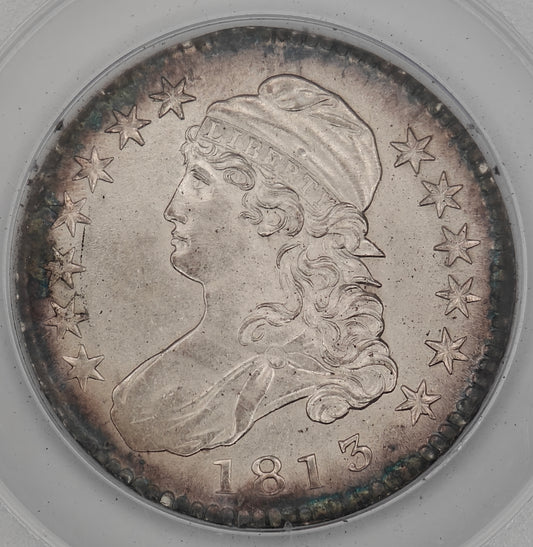 1813 Capped Bust Half Dollar MS-61 PCGS (Rattler)