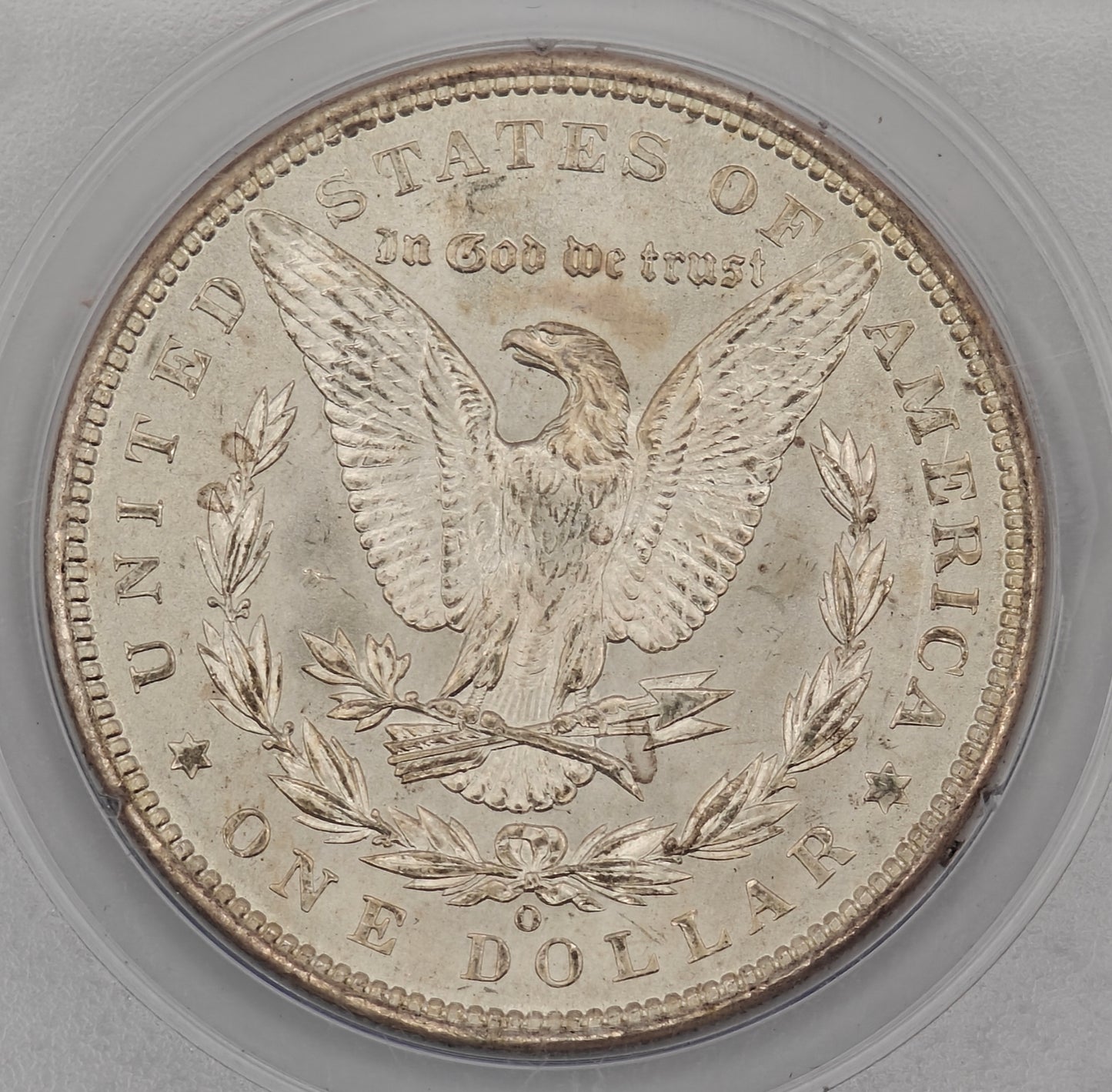 1900-O Morgan Dollar MS-64 PCGS (Rattler)