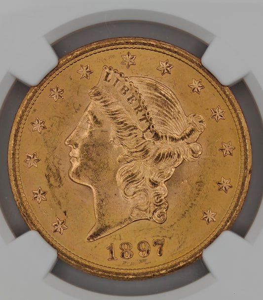 1897-S Gold Liberty Double Eagle MS-64 NGC