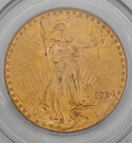 1924 $20 Gold St. Gauden's Double Eagle MS-66 PCGS