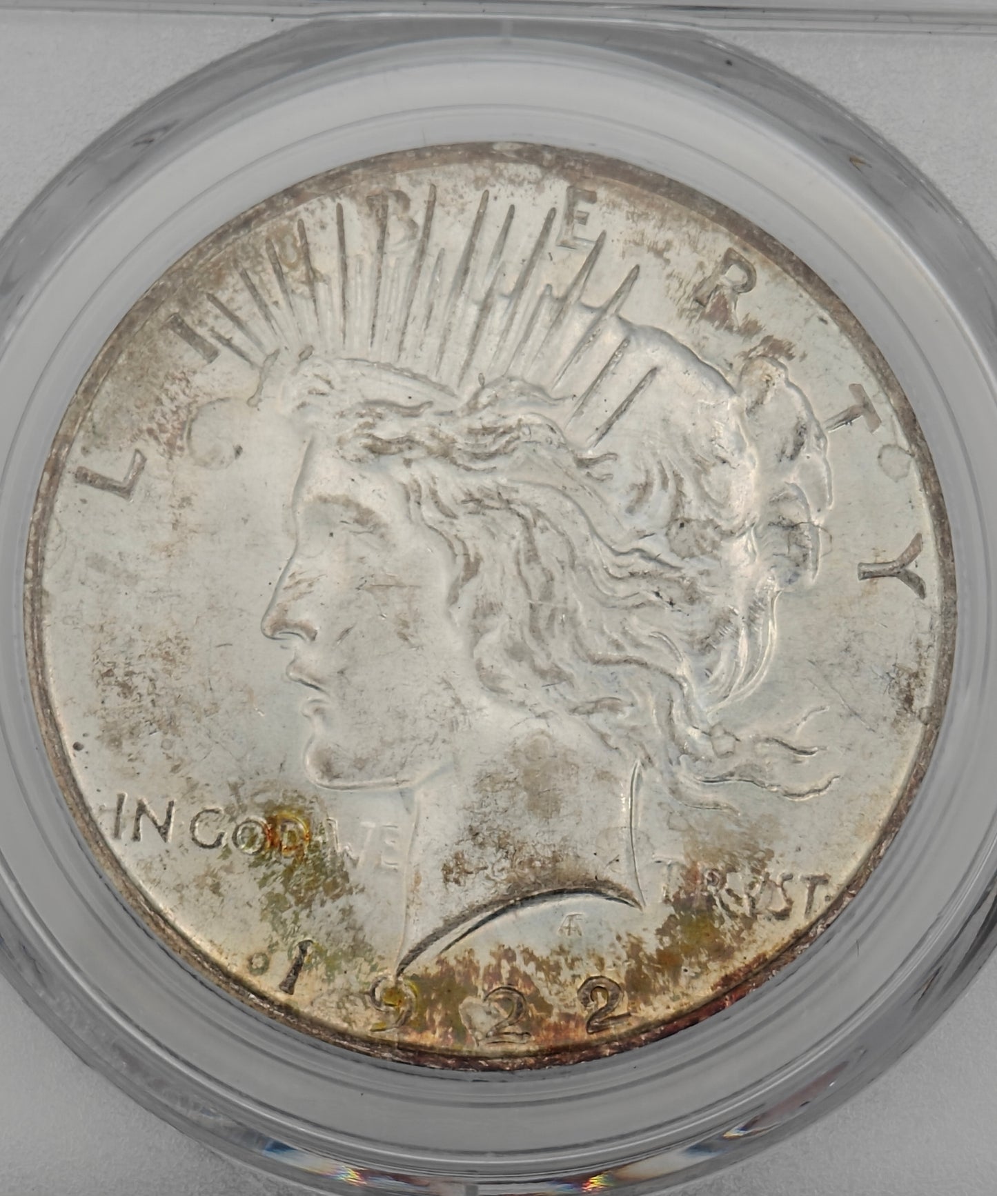 1922 Peace Dollar MS-64 PCGS (Beautiful Toning)
