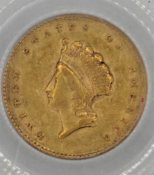 1854 $1 Gold Indian Head XF-40 PCGS (Type-II)