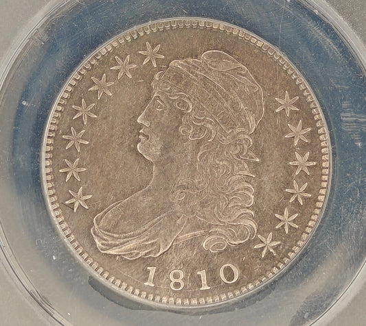 1810 Capped Bust Half Dollar XF-45 ANCS