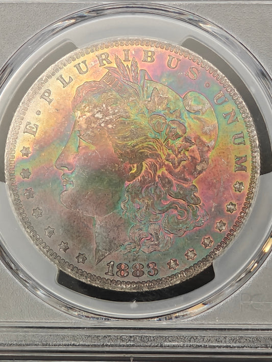 1883-O Morgan Dollar MS-65 PCGS (Beautiful Toning)