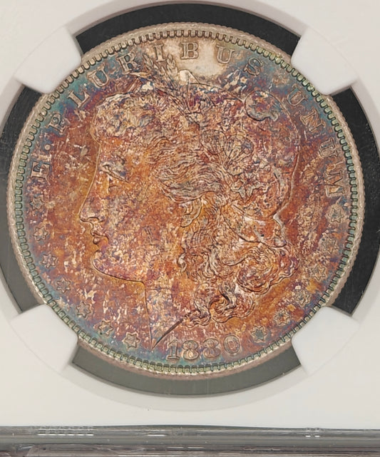 1880-S Morgan Dollar MS-65 NGC (Beautiful Toning)