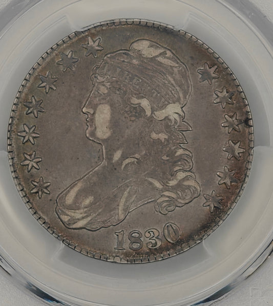 1830 Capped Bust Half Dollar AU-50 PCGS (Large 0)