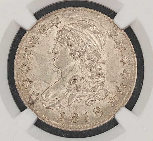 1818 Capped Bust Quarter MS-62 NGC