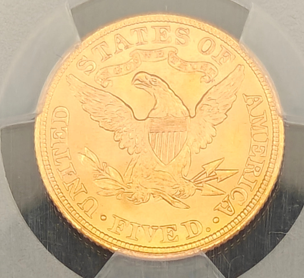 1906 $5 Gold Liberty Half Eagle MS-67 PCGS