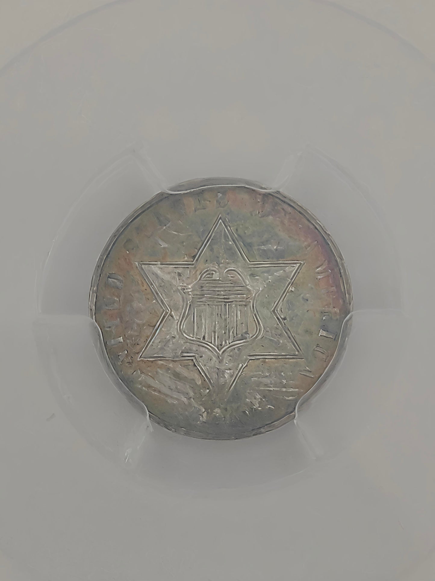 1860 Three Cent Silver MS-63 PCGS