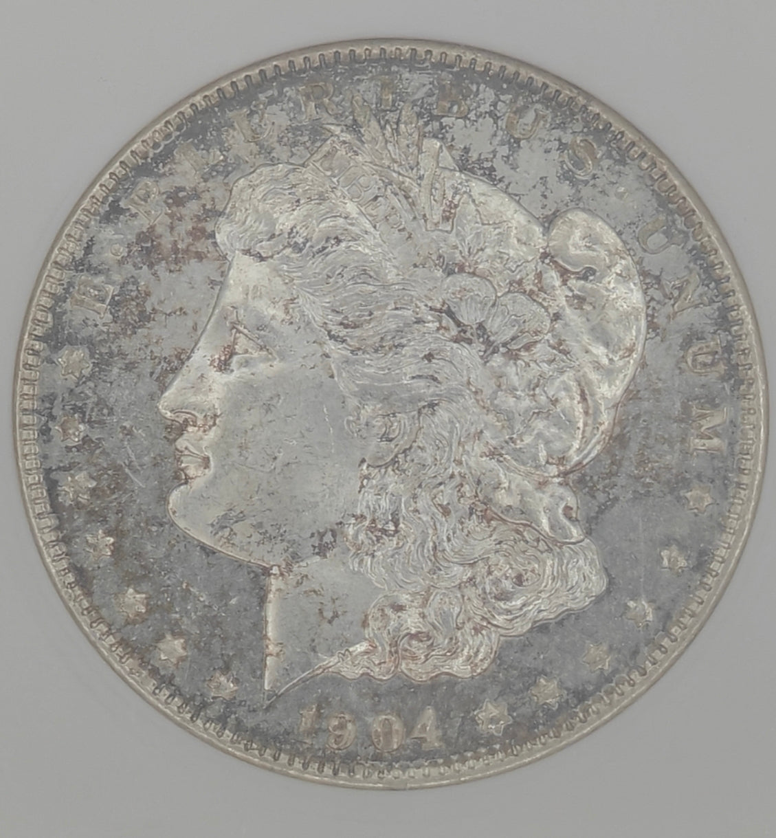 1904-O Morgan Dollar MS-63 PL ANACS (Beautiful Toning)