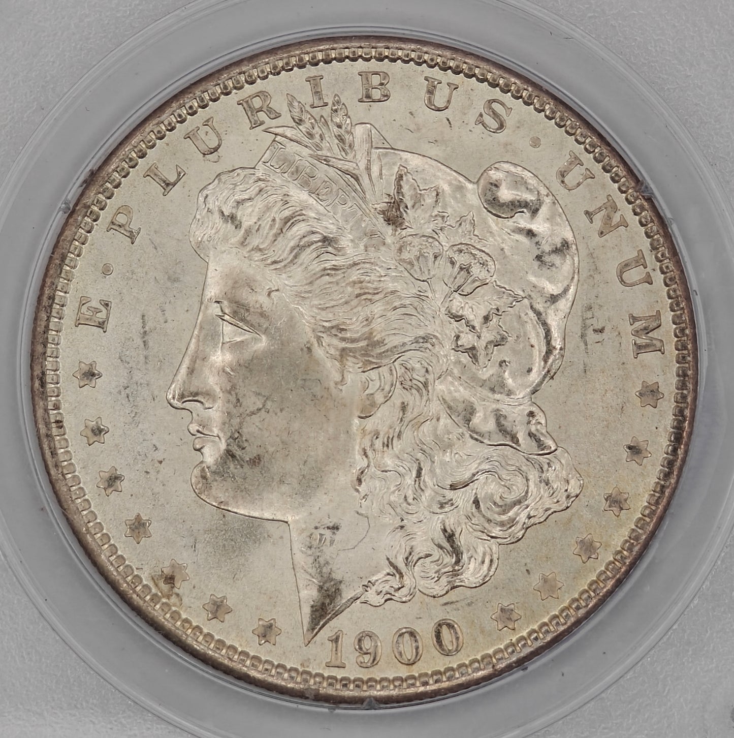 1900-O Morgan Dollar MS-64 PCGS (Rattler)