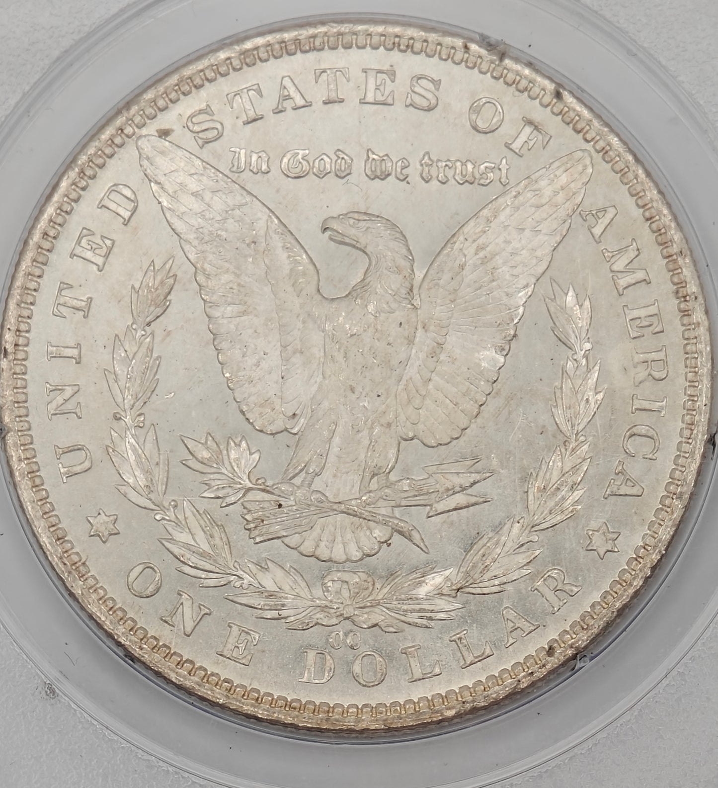 1881-CC Morgan Dollar MS-63 (DMPL) PCGS (Rattler)