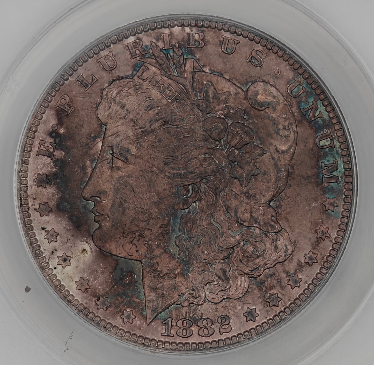 1882-CC Morgan Dollar MS-63 ANACS (Beautiful Toning)