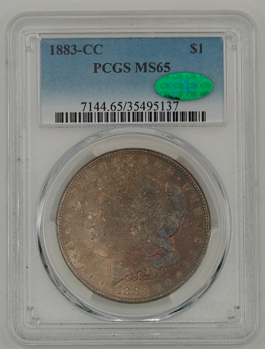 1883-CC Morgan Dollar MS-65 PCGS CAC (Beautiful Toning)
