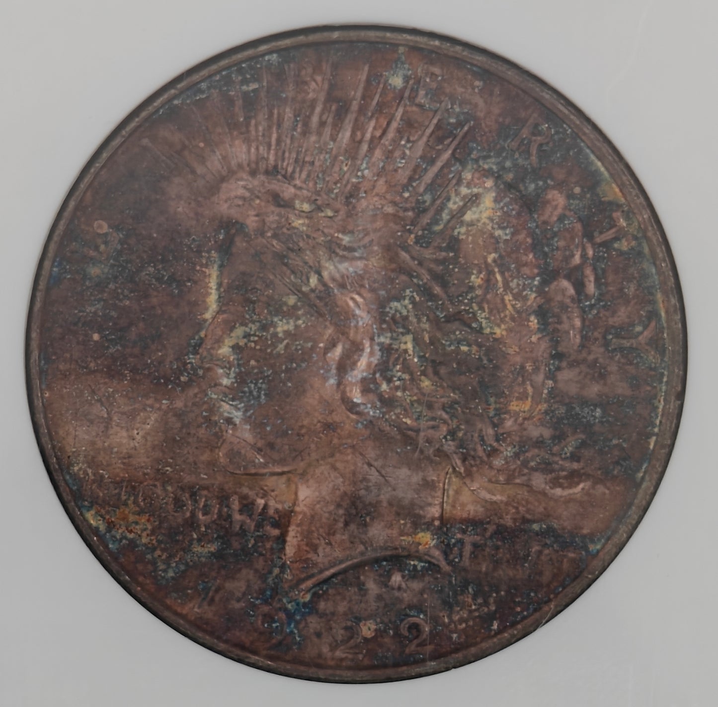 1922 Peace Dollar MS-62 NGC (Beautifully Toned)