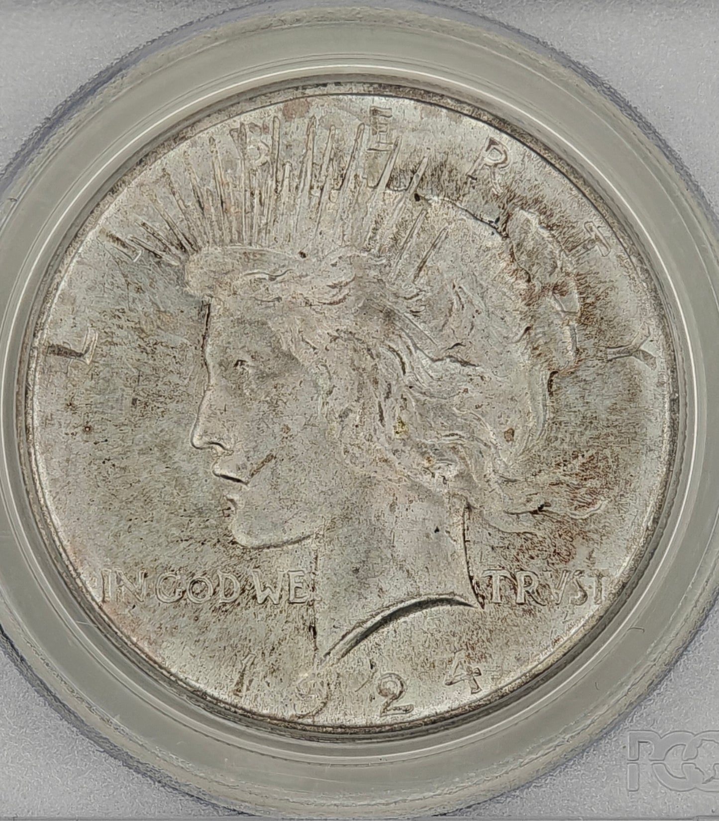 1924 Peace Dollar MS-64 PCGS Gold CAC (OGH)