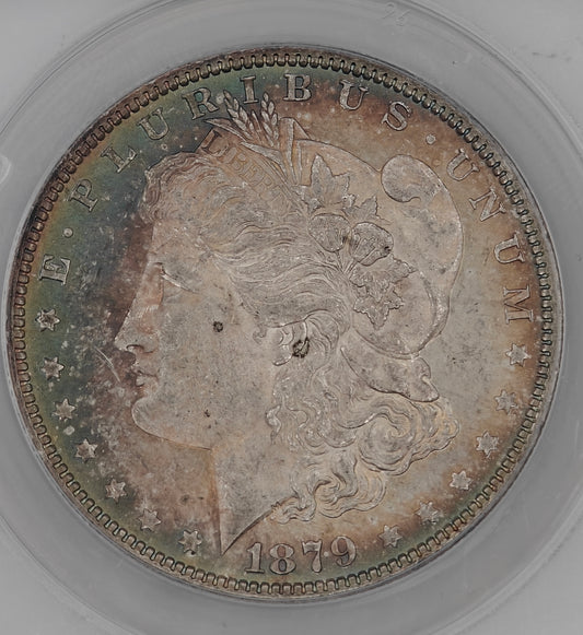 1879 Morgan Dollar MS-62 ANACS (Beautiful Toning)