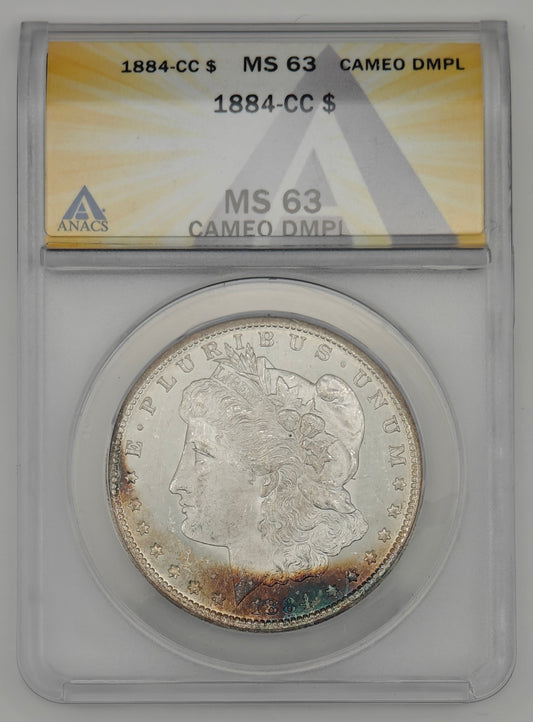 1884-CC Morgan Dollar MS-63 Cameo DMPL ANACS
