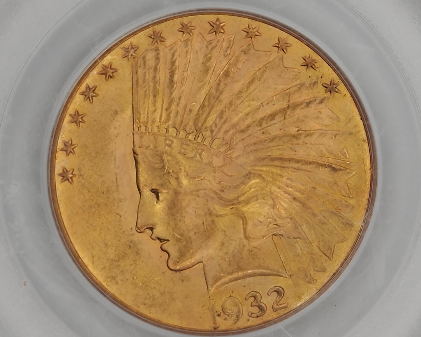 1932 $10 Gold Indian Eagle MS-63 PCGS