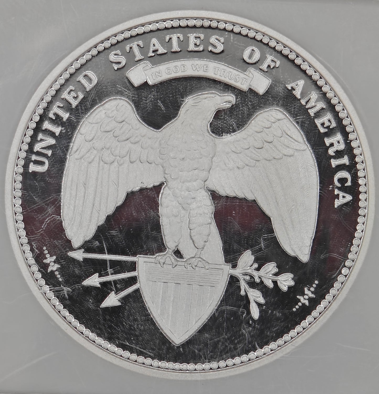 2008 1.5 oz. George T. Morgan $100 Union Proposed Design 1876 Gem PF NGC