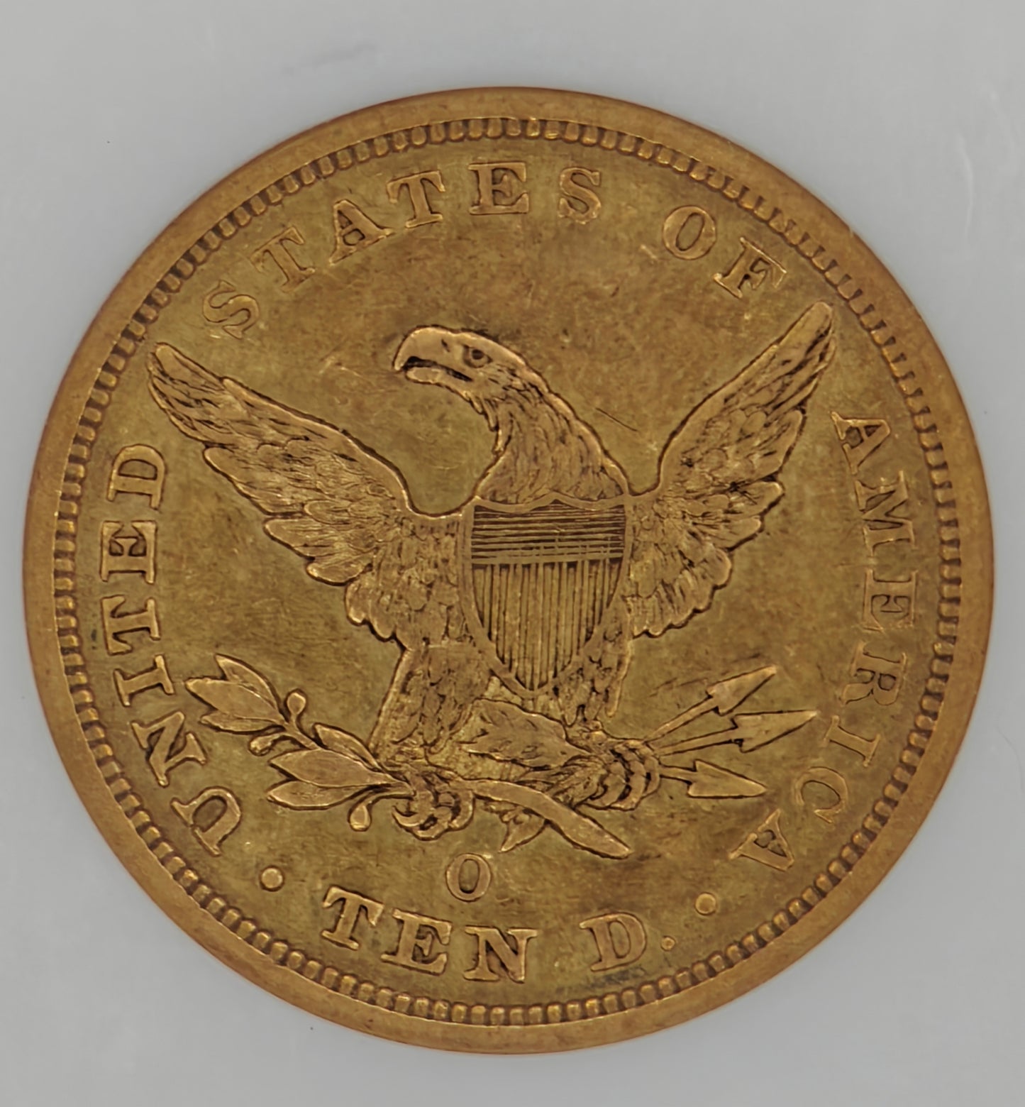 1843-O $10 Liberty Gold Eagle XF-40 NGC