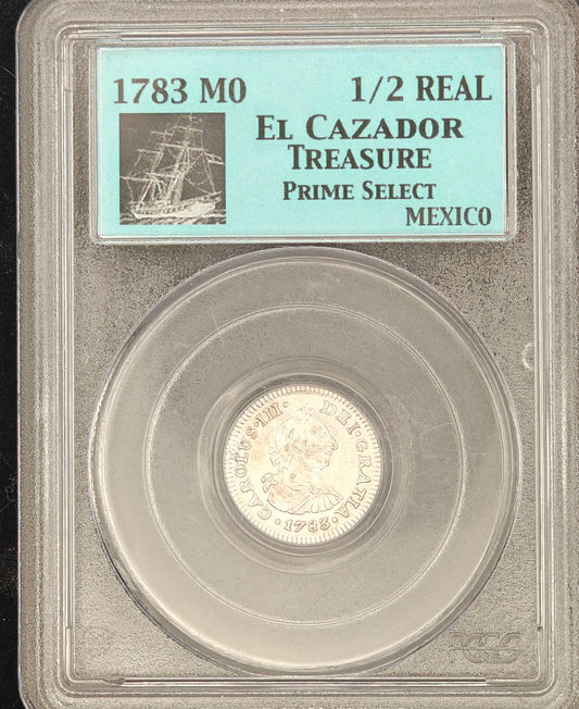 1783- MO El Cazador 1/2 Reale Prime Select PCGS