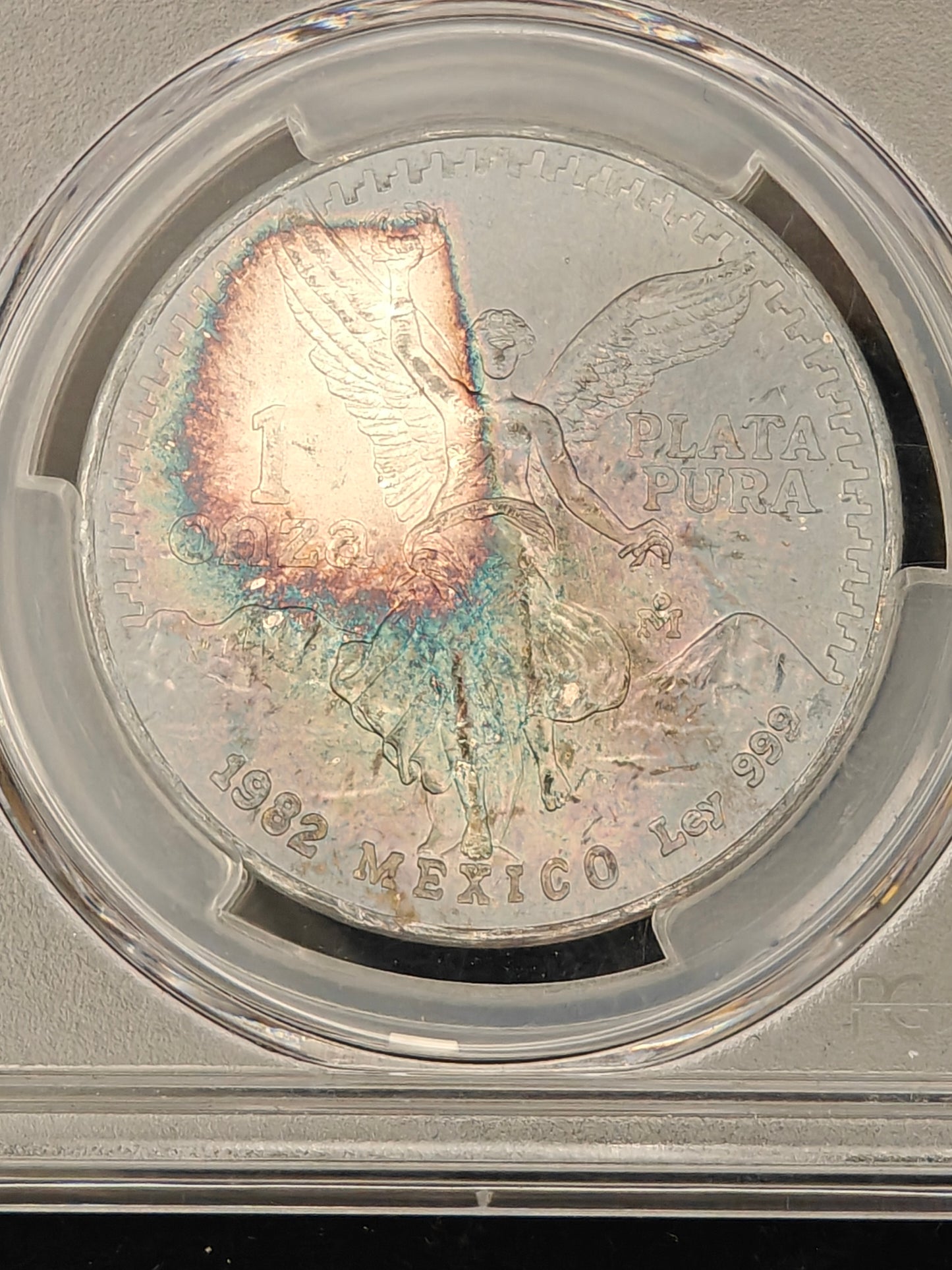 1982 1 oz. Silver Libertad MS-66 PCGS (Beautiful Toning)