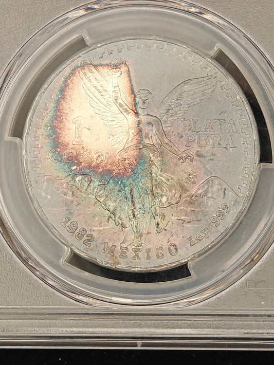 1982 1 oz. Silver Libertad MS-66 PCGS (Beautiful Toning)