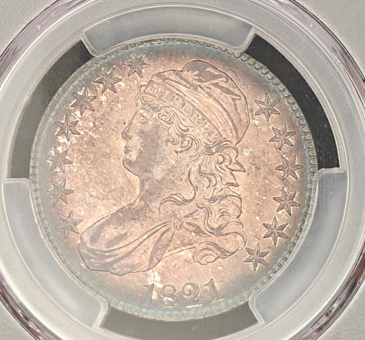 1821 Capped Bust Half Dollar MS-65 PCGS