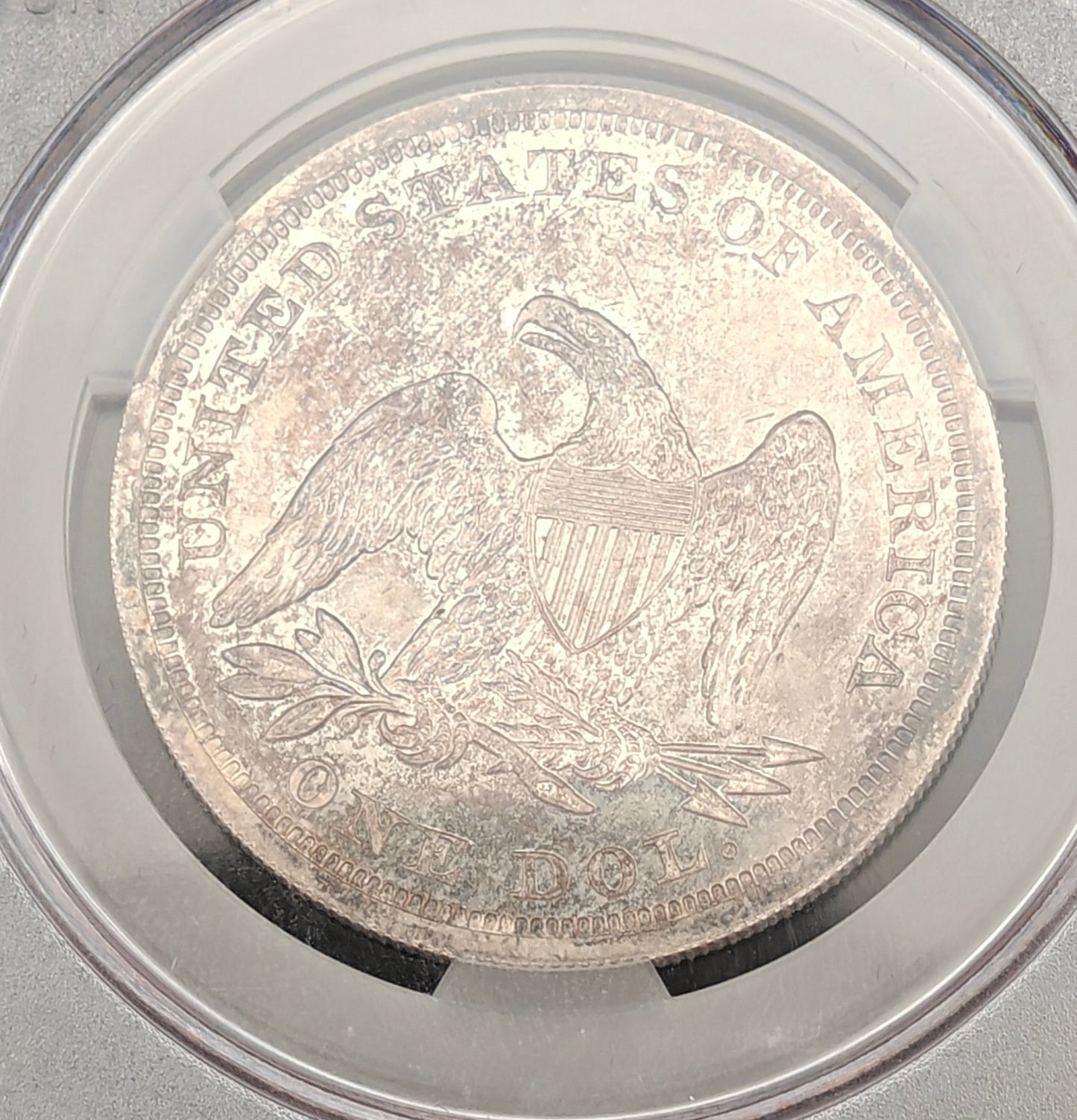 1864 Liberty Seated Dollar PR-64+ Cameo CACG (No Motto)