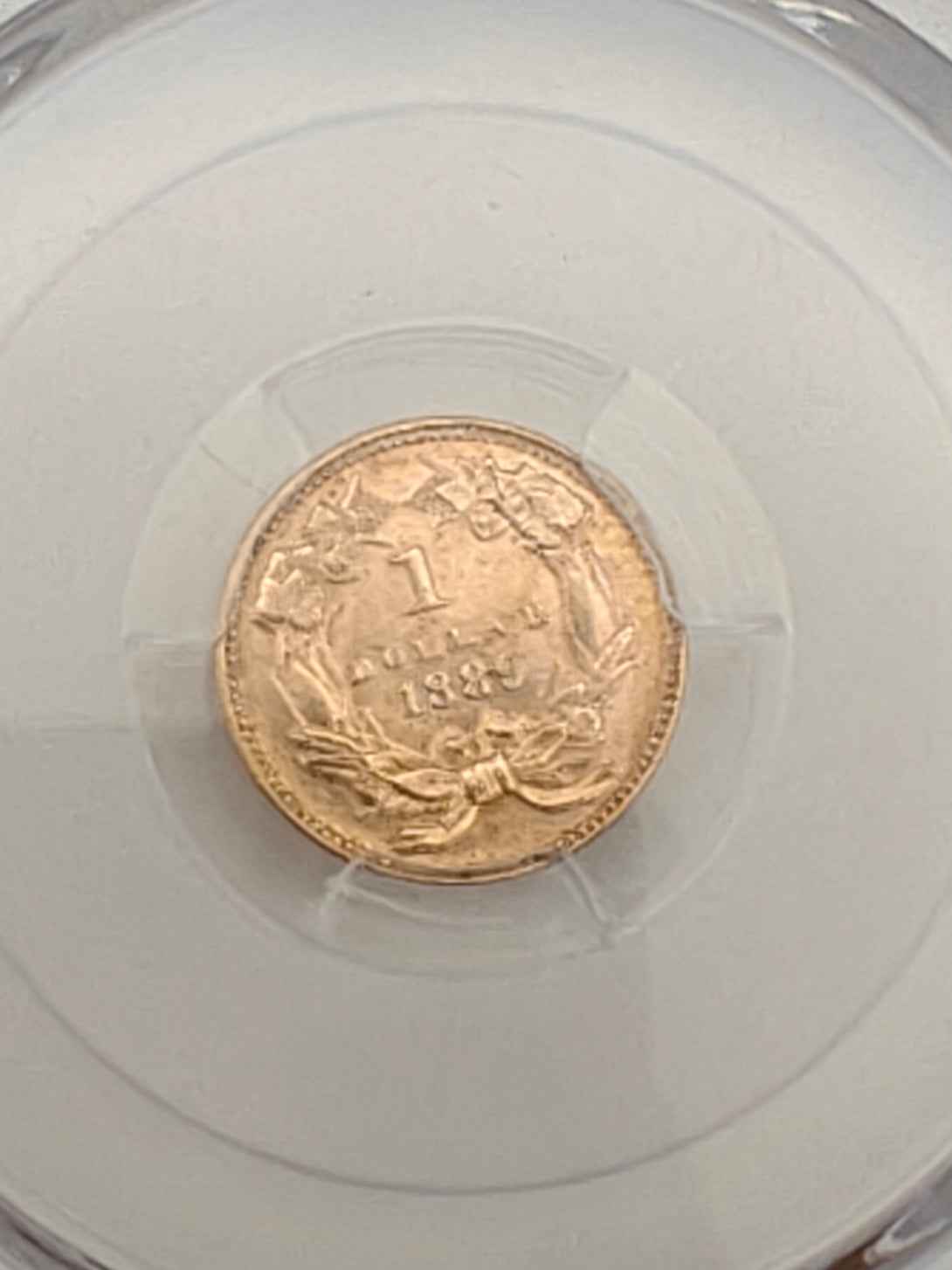 1889 $1 Indian Head Gold MS-66 PCGS