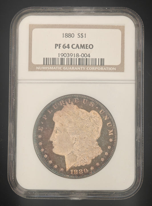 1880 Morgan Dollar PF-64 Cameo NGC