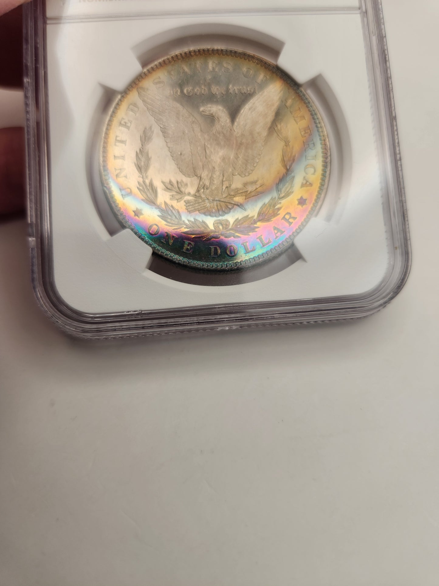1887 Morgan Dollar MS-63 NGC (DPL, Beautiful Toning)