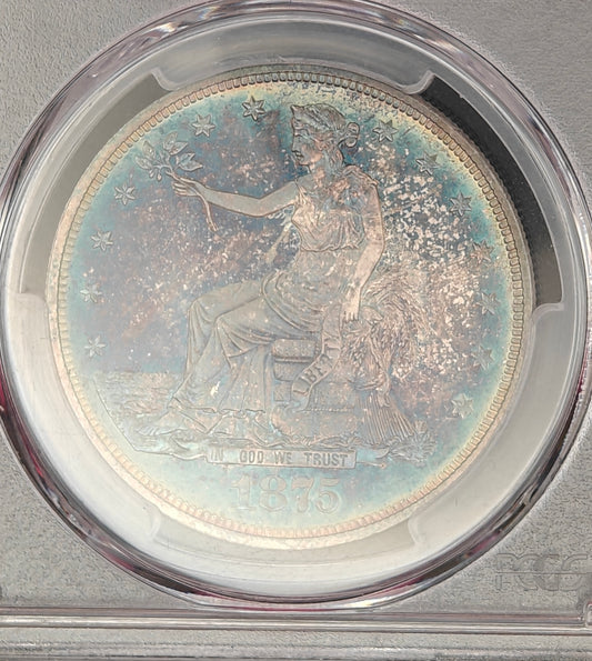 1875 Trade Dollar PR-65+ Cameo PCGS CAC