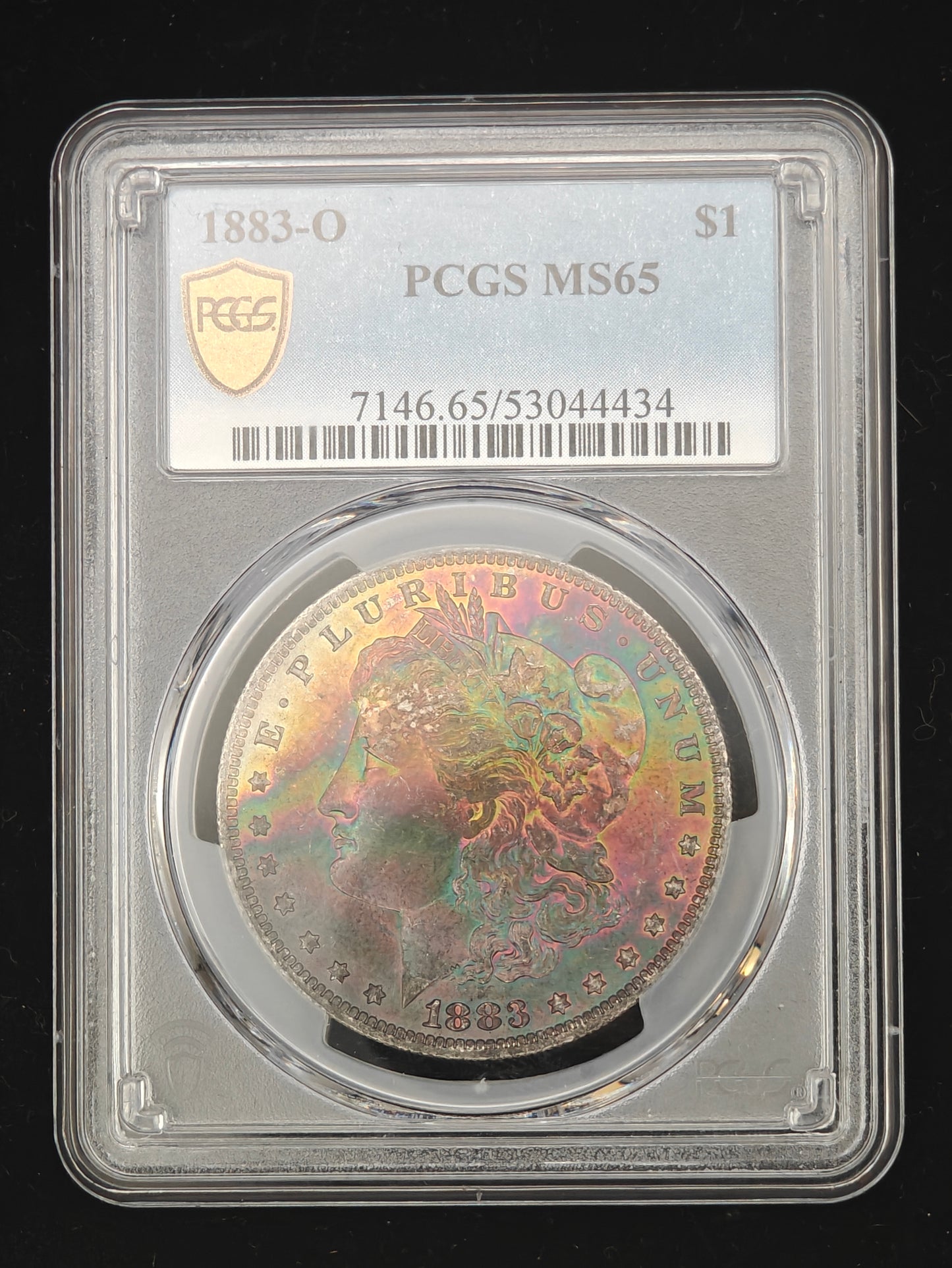 1883-O Morgan Dollar MS-65 PCGS (Beautiful Toning)