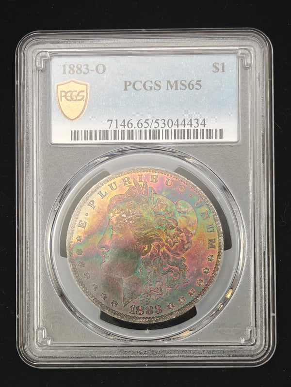 1883-O Morgan Dollar MS-65 PCGS (Beautiful Toning)
