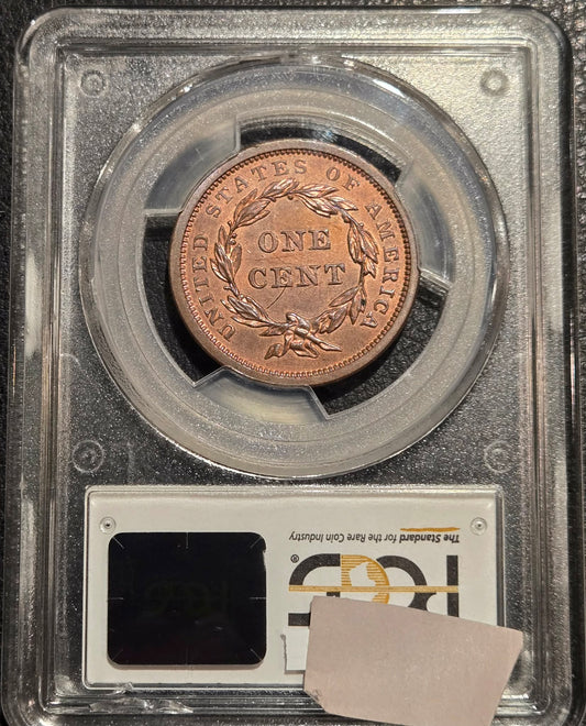 1841 Liberty Head Large Cent PR-64 RB PCGS CAC