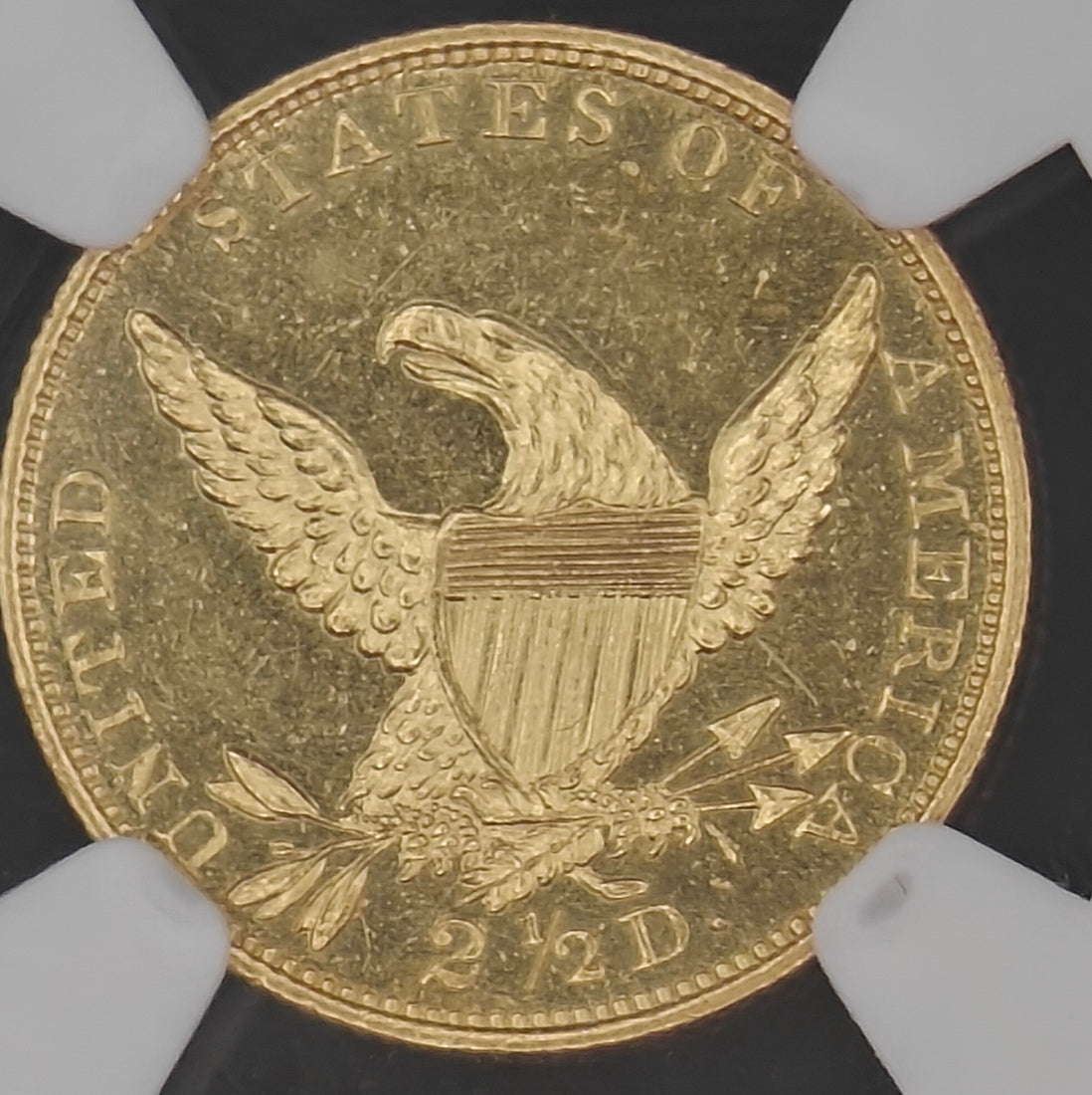 1834 Gold $2.50 Classic Head Quarter Eagle MS-64 NGC (PL)
