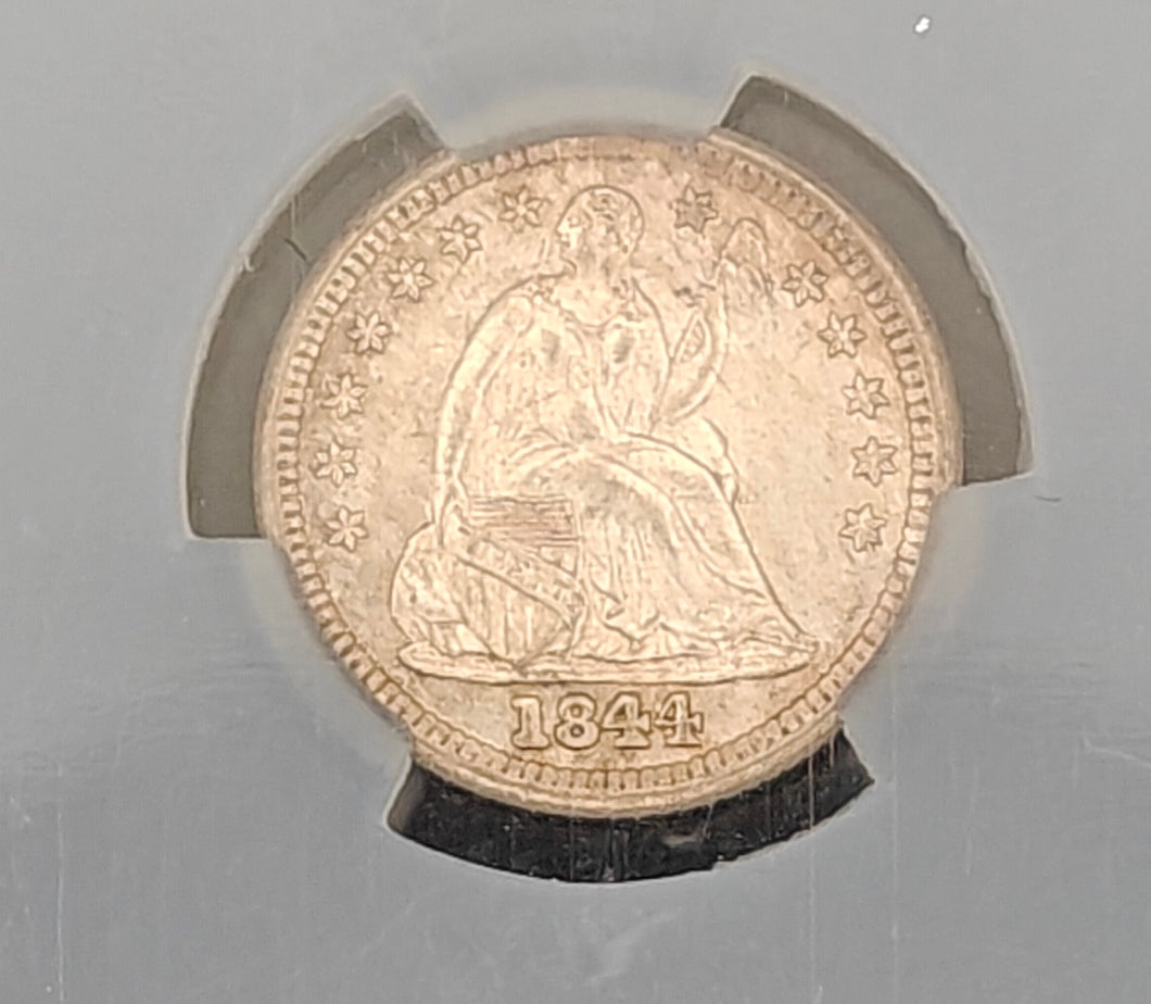 1844 Liberty Seated Half Dime MS-66 CACG