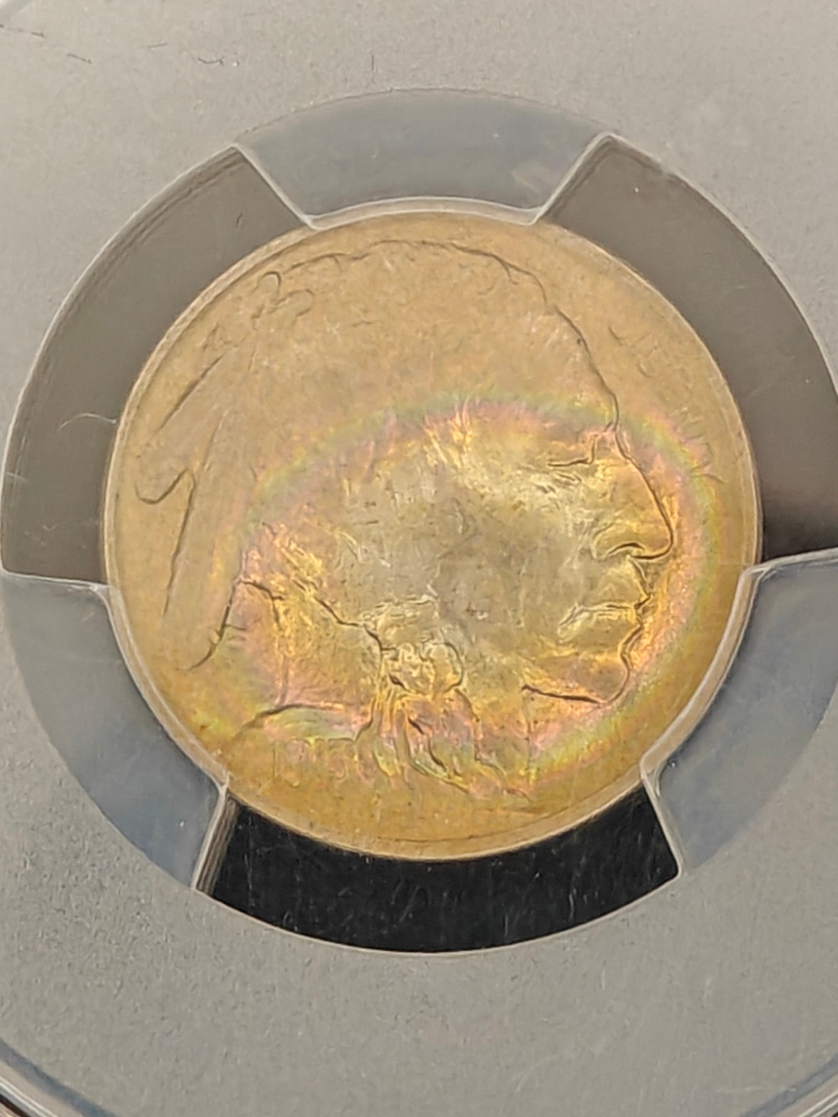 1913 Buffalo Nickel Type 1 MS-64 PCGS CAC (Beautiful Toning)