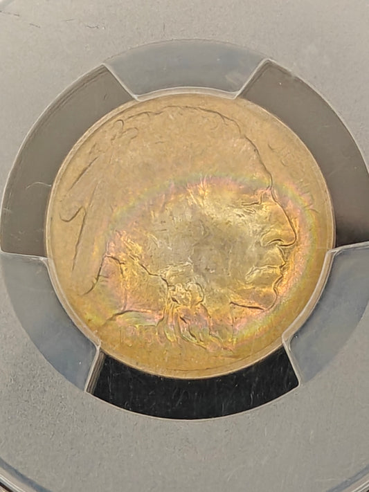 1913 Buffalo Nickel Type 1 MS-64 PCGS CAC (Beautiful Toning)
