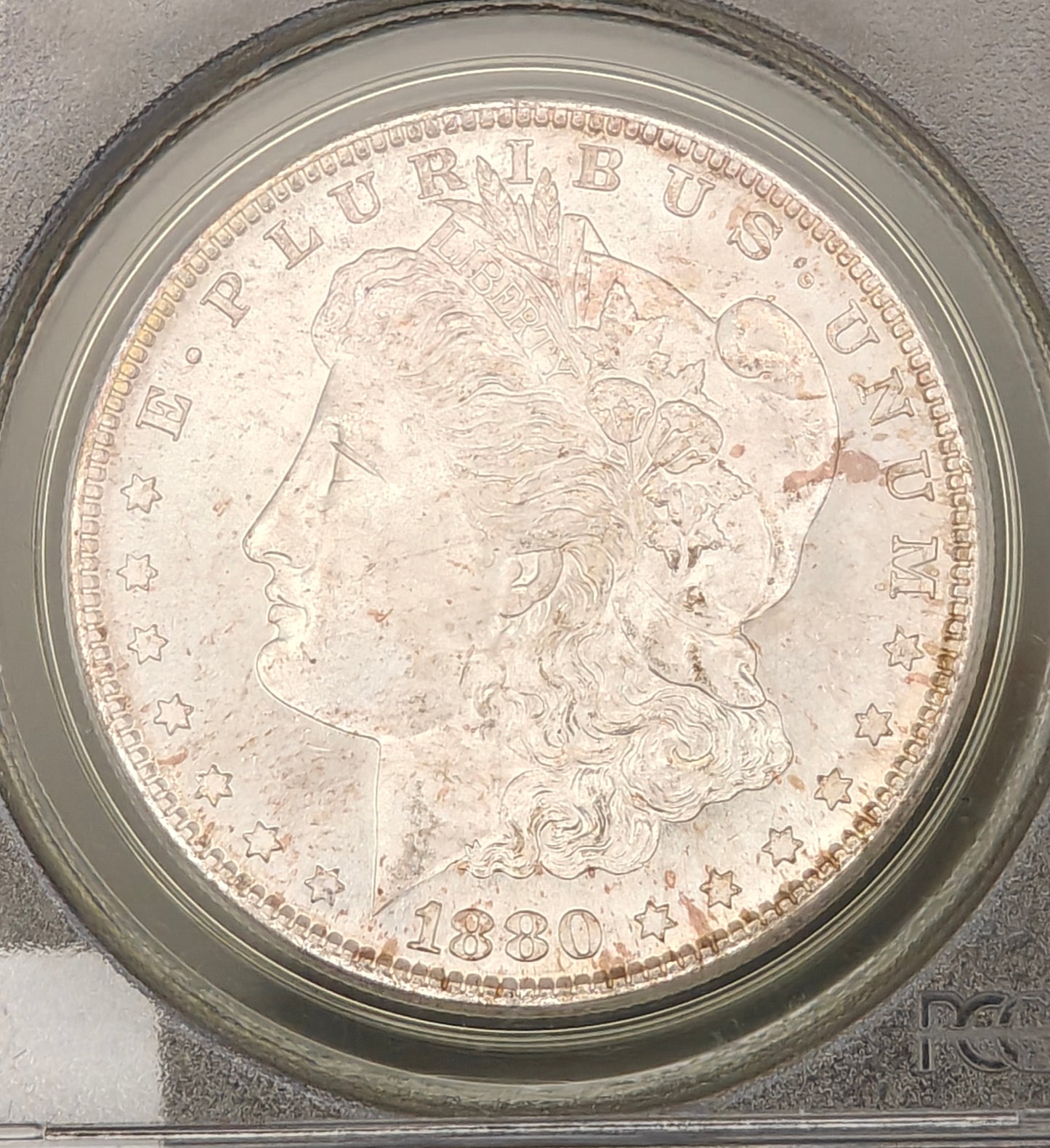 1880-S Morgan Dollar MS-66 PCGS (Beautiful Reverse Toning)