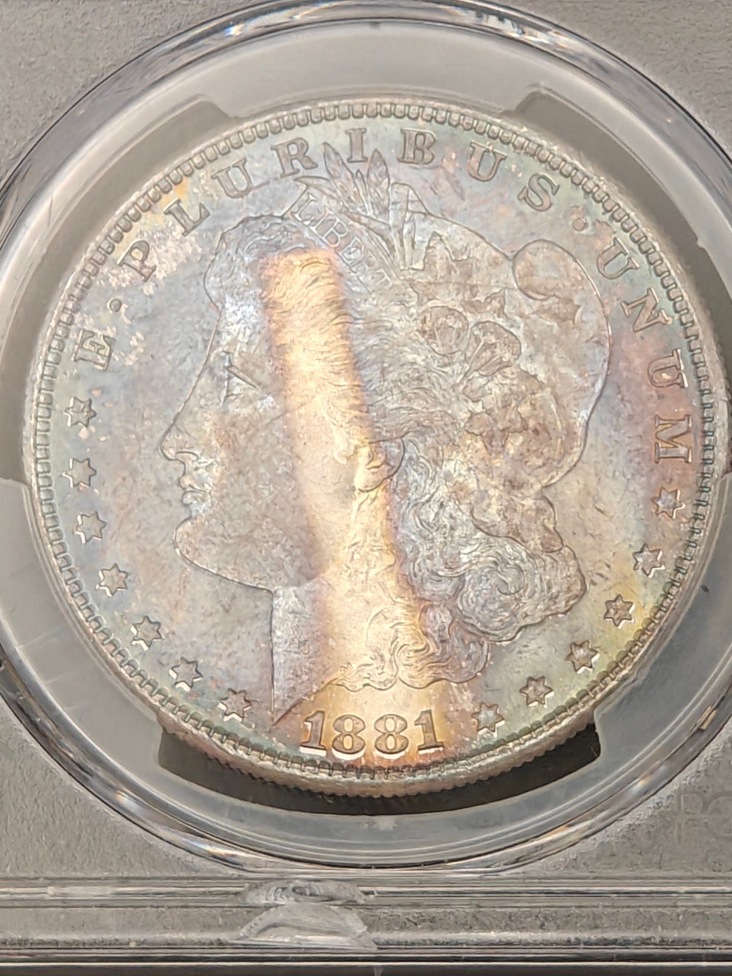 1881-S Morgan Dollar MS-67+ PCGS CAC (Beautiful Toning)