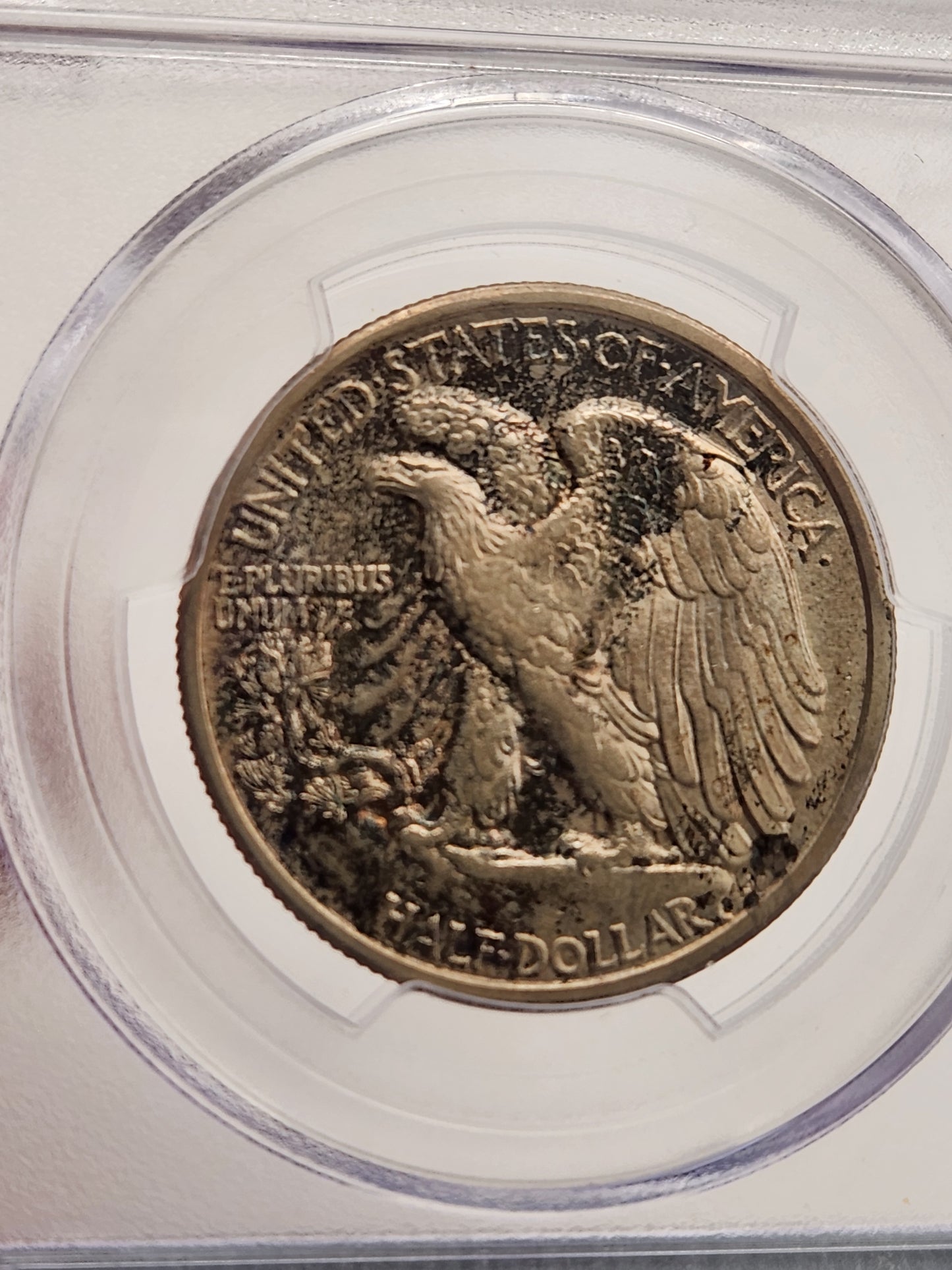 1916-D Walking Liberty Half Dollar AU-55 PCGS (Toned)