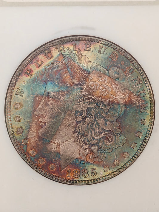 1885 Morgan Dollar MS-65 NGC (Beautiful Toning)