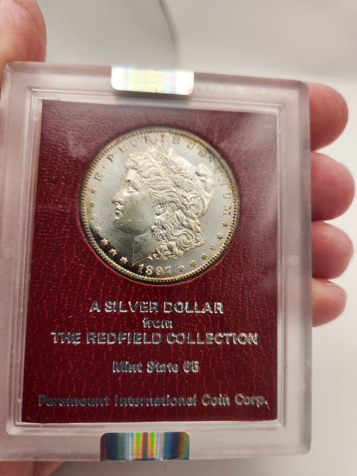 1897-S Morgan Dollar MS-65 NGC (Redfield Hoard, Beautiful Toning)