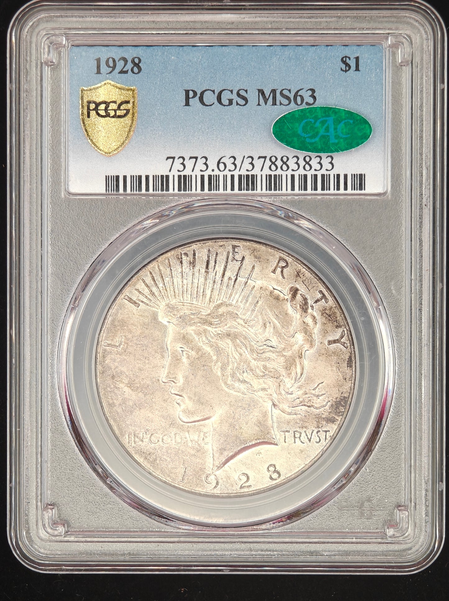 1928 Peace Dollar MS-63 PCGS CAC